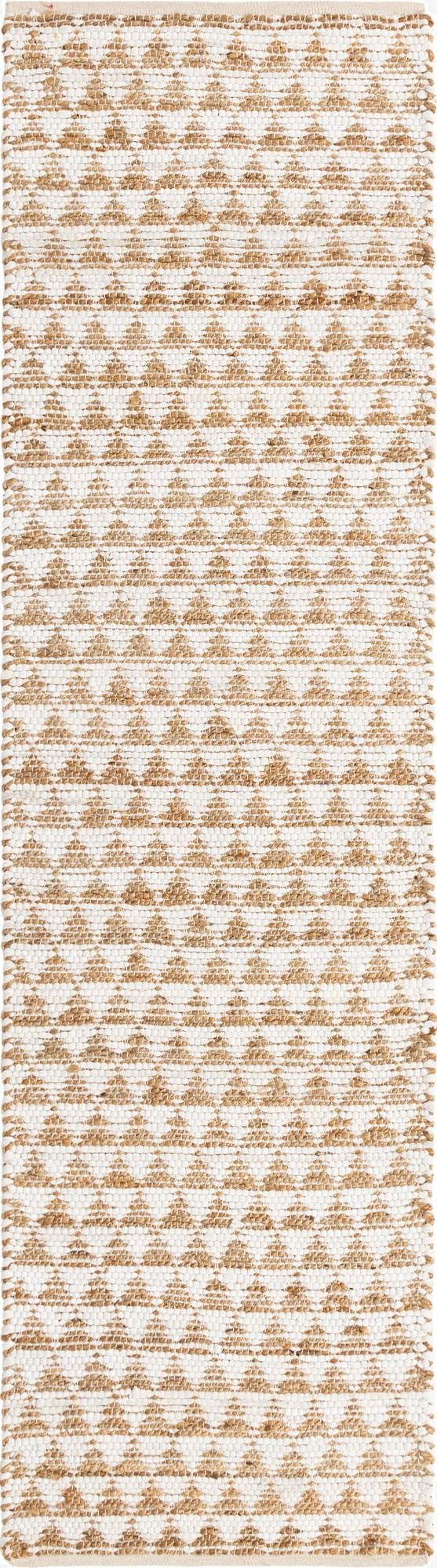 2' 7 x 10'  Hand Woven Chindi Jute Runner Rug