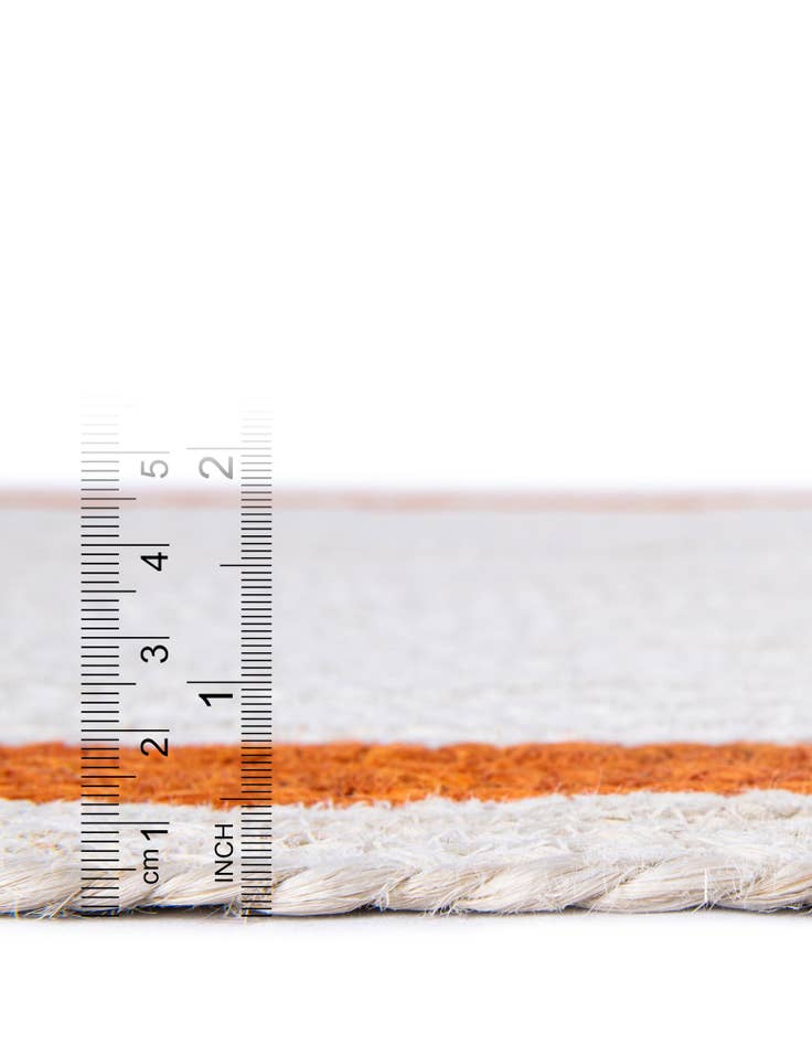 Detail image of 2' x 4' 1 Hand Braided Kids Braided Jute Runner Rug