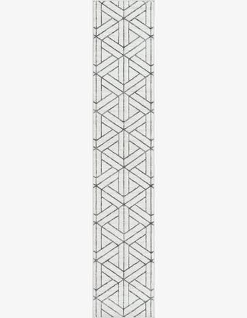 2' 7 x 13' Lattice Trellis Runner Rug