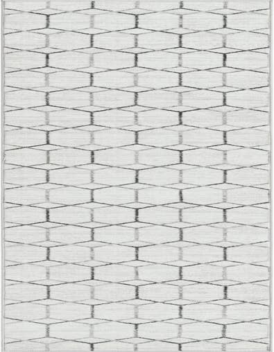 Detail image of 2' 7 x 13' Lattice Trellis Runner Rug