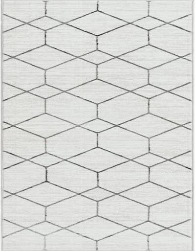 Detail image of 2' 7 x 13' Lattice Trellis Runner Rug