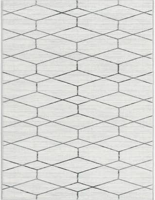 Detail image of 2' 7 x 16' 5 Lattice Trellis Runner Rug