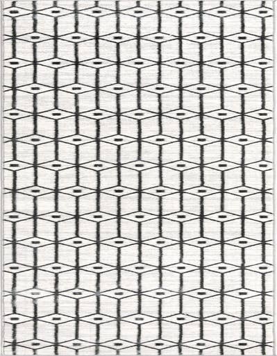 Detail image of 2' 7 x 13' Lattice Trellis Runner Rug