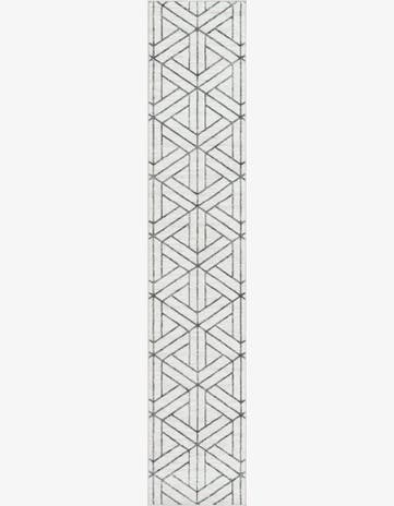 2' 7 x 13' Lattice Trellis Runner Rug