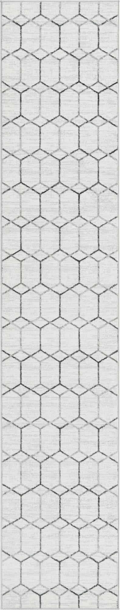 2' 7 x 13' Lattice Trellis Runner Rug