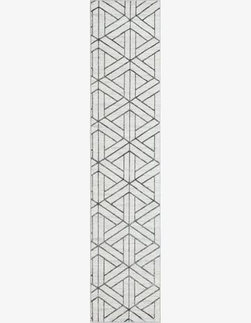 2' 7 x 12' Lattice Trellis Runner Rug