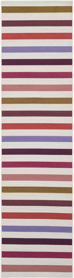 Detail image of 2' x 8' Easy-Clean Ribbon Indoor / Outdoor Runner Rug