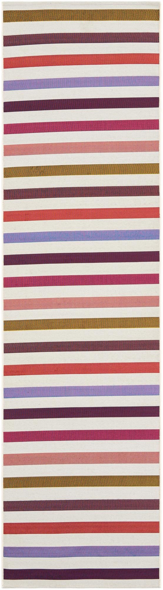 2' 7 x 10' Washable Ribbon Indoor / Outdoor Runner Rug