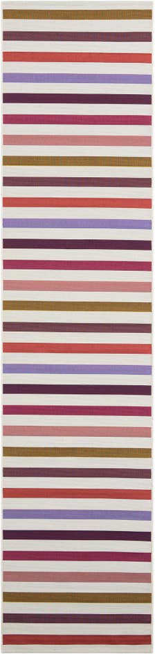 Detail image of 2' 7 x 12' Easy-Clean Striped Indoor / Outdoor Runner Rug