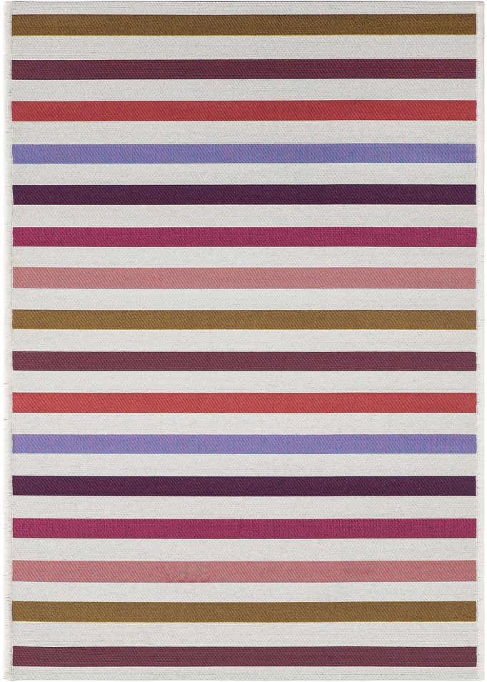 2' x 6' Easy-Clean Striped Indoor / Outdoor Runner Rug