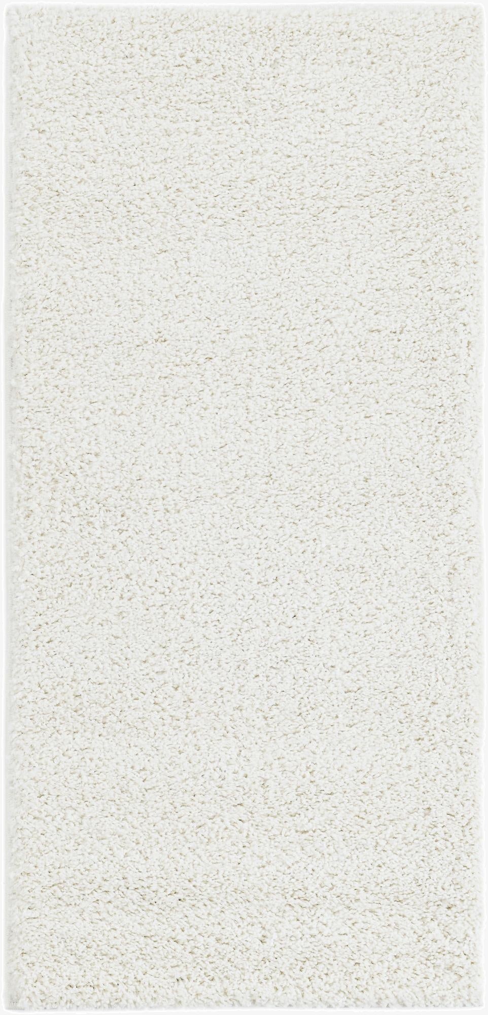 2' x 4' 1 Soft Solid Shag Runner Rug