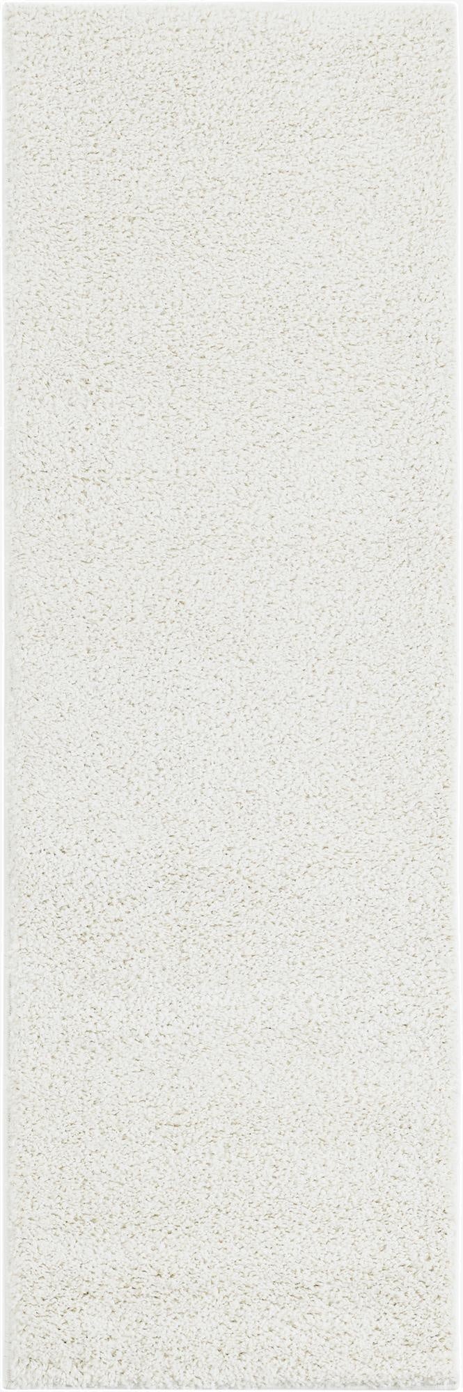 2' x 6' 1 Soft Solid Shag Runner Rug