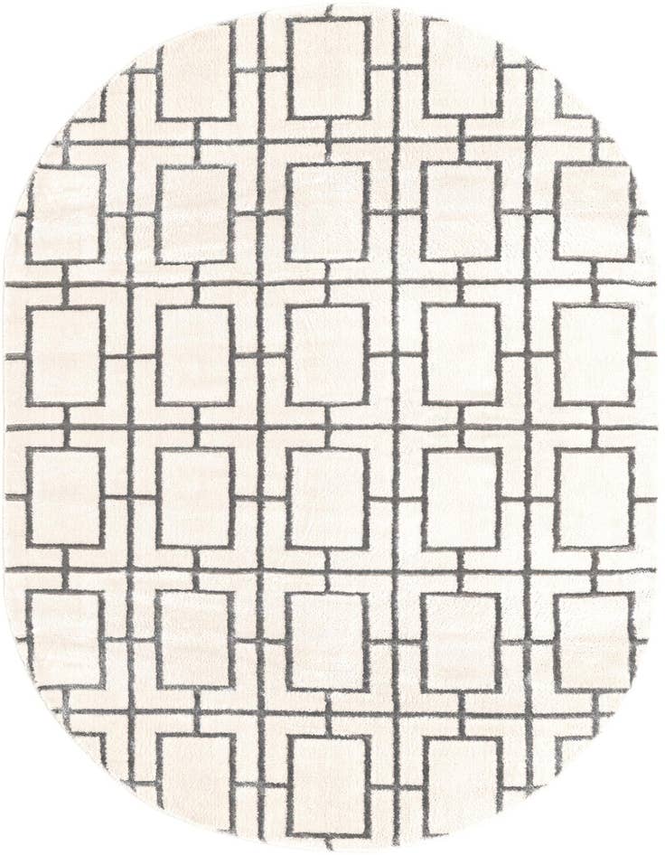Detail image of 5' 3 x 8' Marilyn Monroe™ Glam Deco Oval Rug