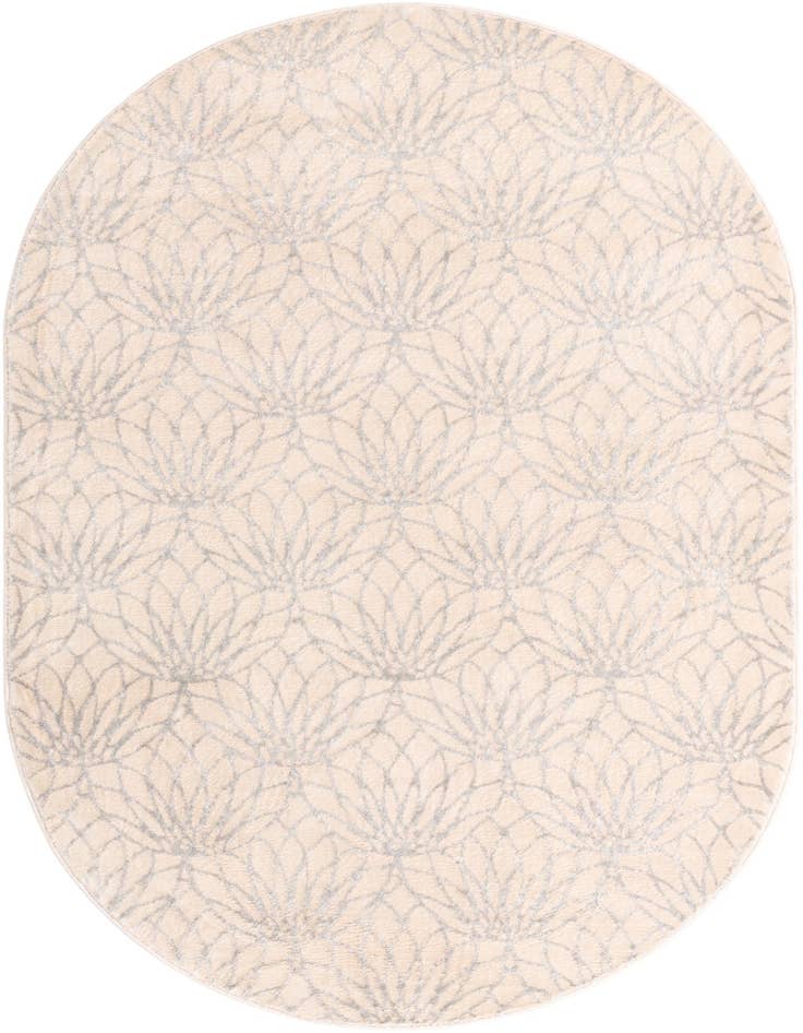 Detail image of 5' 3 x 8' Marilyn Monroe™ Glam Dahlia Oval Rug