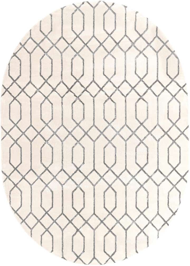 7' 10 x 10' Marilyn Monroe™ Glam Trellis Oval Rug