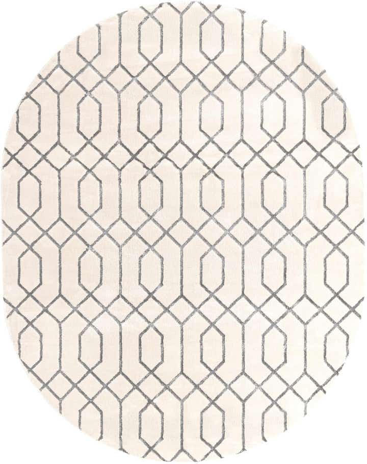 7' 10 x 10' Marilyn Monroe™ Glam Trellis Oval Rug