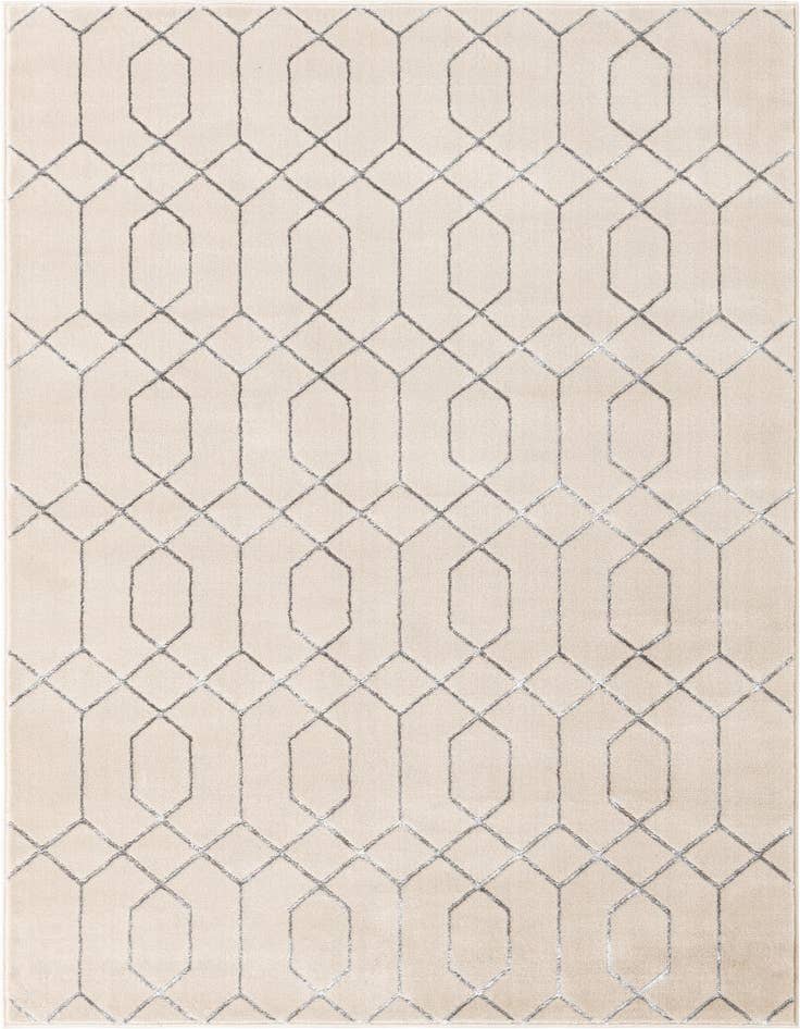Detail image of 5' 3 x 8' Marilyn Monroe™ Glam Trellis Rug