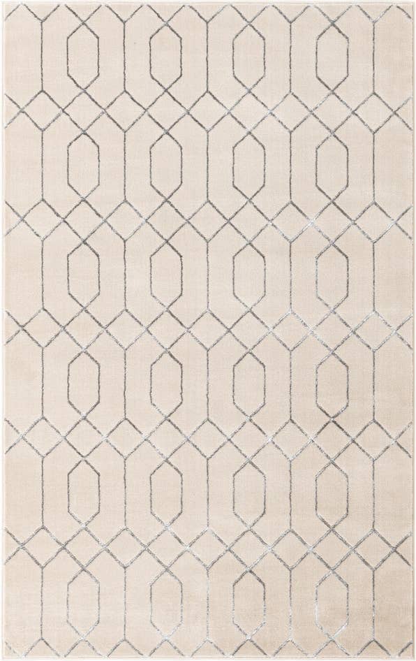 Detail image of 5' 3 x 8' Marilyn Monroe™ Glam Trellis Rug