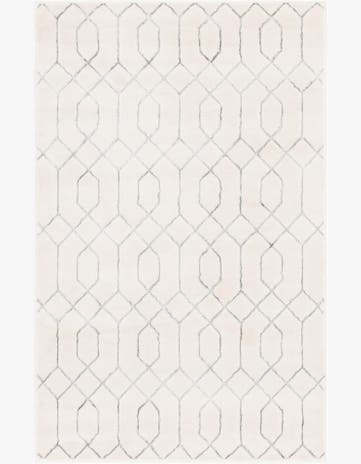 White Silver Marilyn Monroe™ Glam Trellis Rug