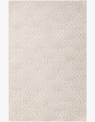 White Silver Marilyn Monroe™ Glam Dahlia Rug