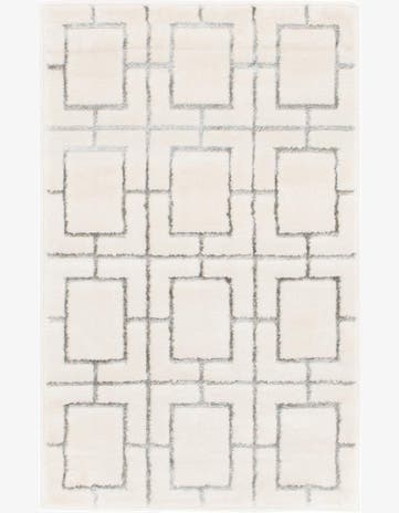 White Silver Marilyn Monroe™ Glam Deco Rug