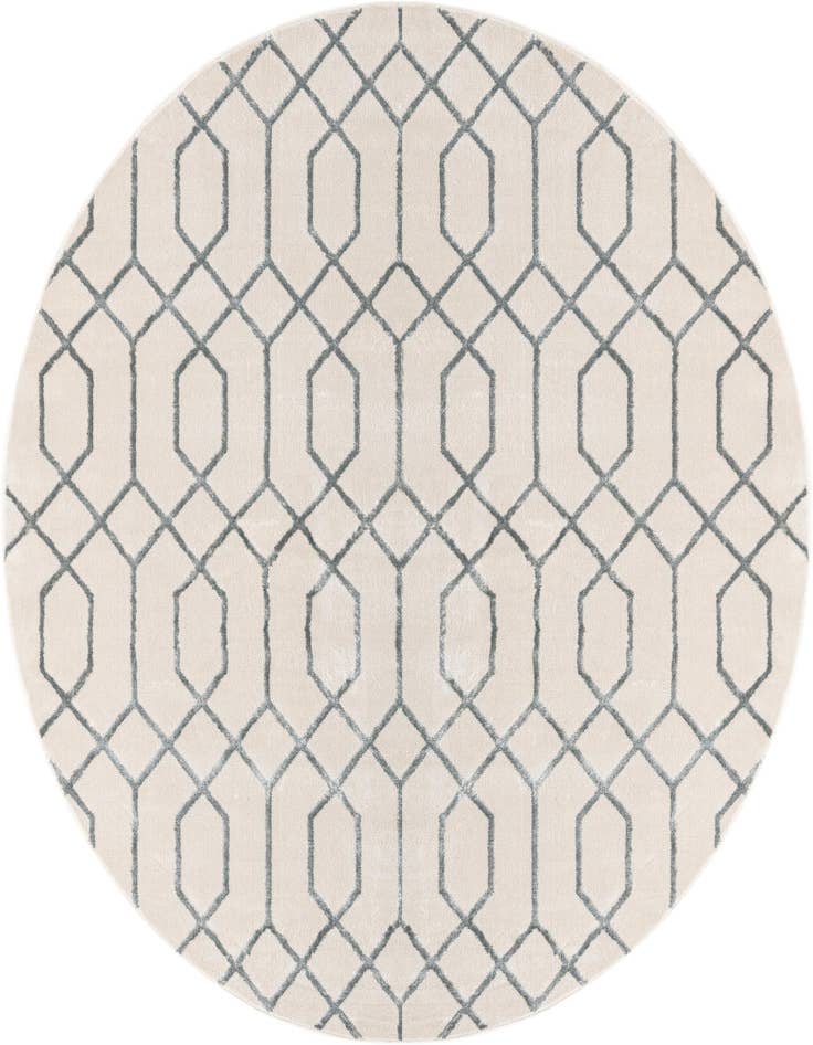Detail image of 7' 10 x 7' 10 Marilyn Monroe™ Glam Trellis Round Rug