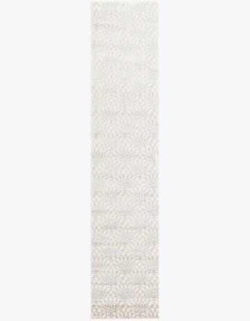 White Silver Marilyn Monroe™ Glam Dahlia Runner Rug