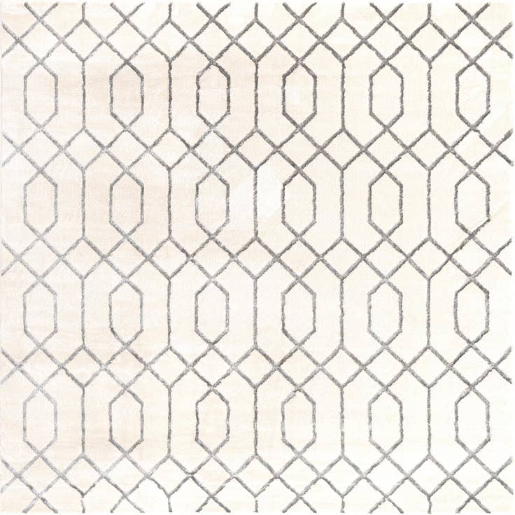 Detail image of 7' 10 x 7' 10 Marilyn Monroe™ Glam Trellis Square Rug