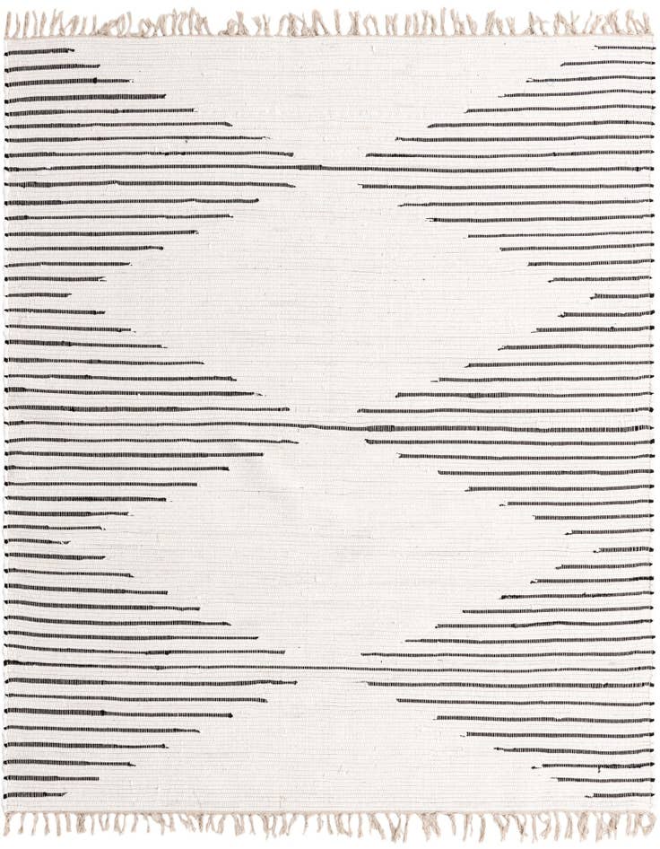 Detail image of 7' 1 x 7' 1 Hand Woven Chindi Cotton Square Rug
