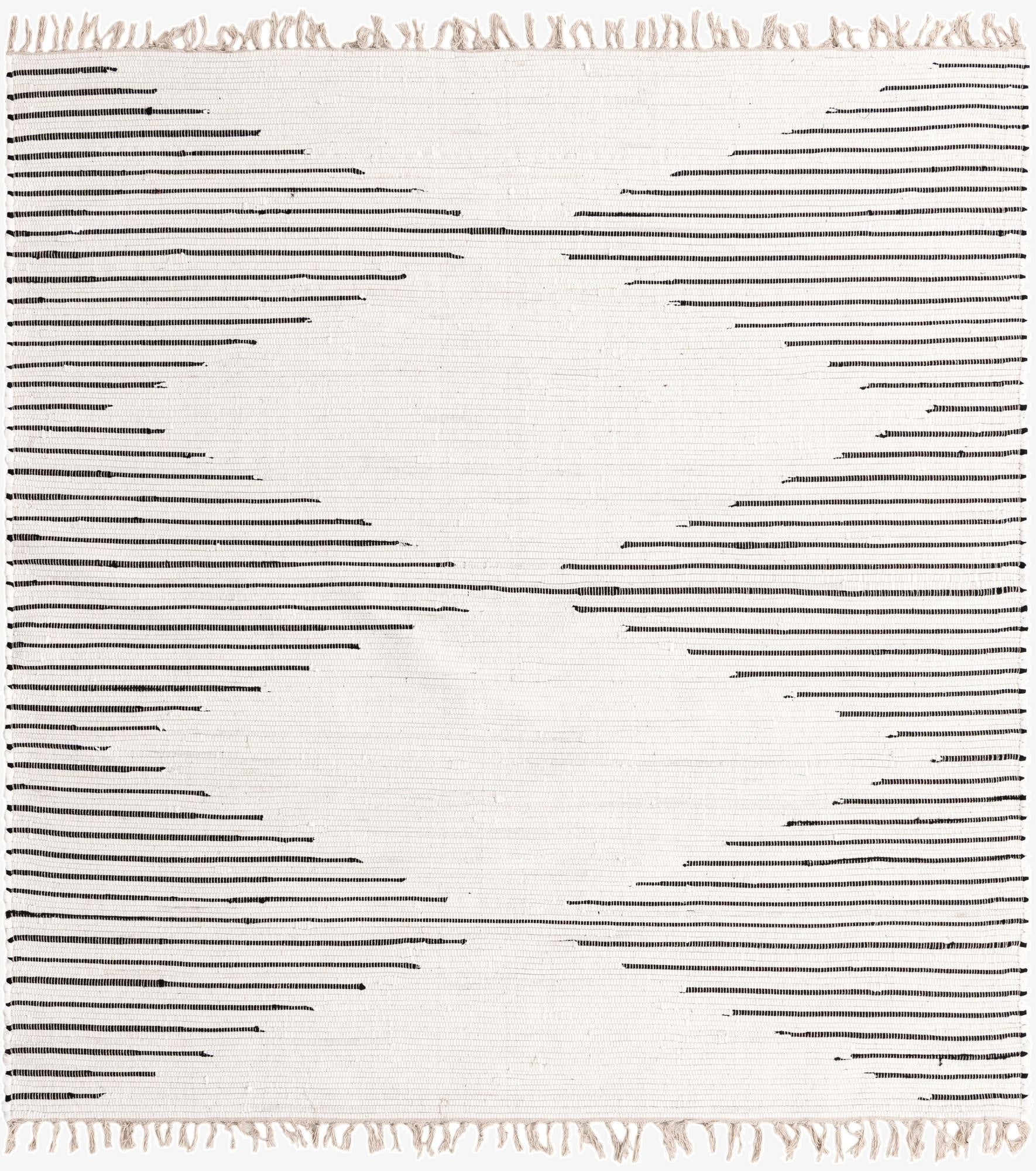 7' 1 x 7' 1  Hand Woven Chindi Cotton Square Rug