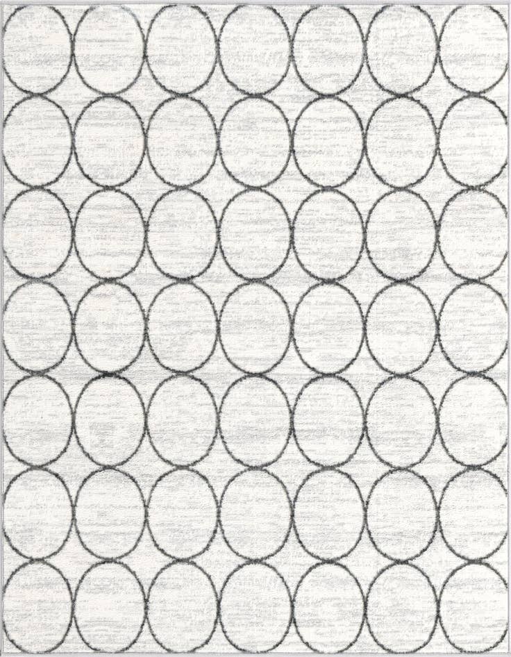 Detail image of 5' 3 x 5' 3 Lattice Trellis Square Rug
