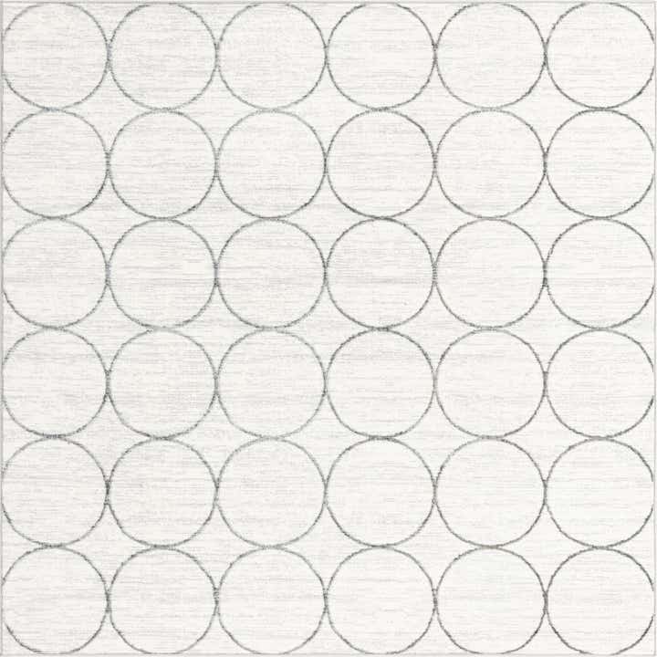 7' x 7' Lattice Trellis Square Rug
