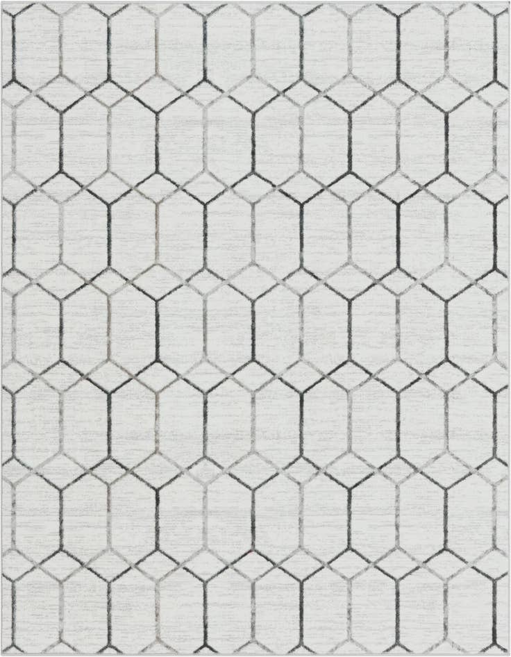 Detail image of 7' x 7' Lattice Trellis Square Rug