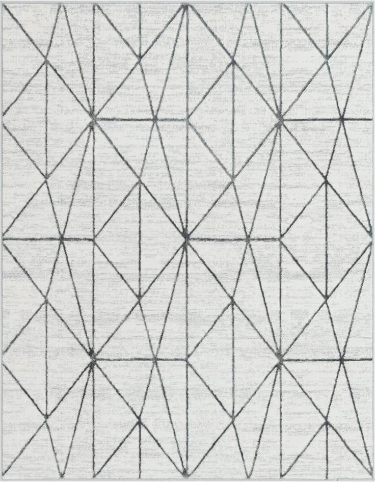 Detail image of 5' 3 x 5' 3 Lattice Trellis Square Rug