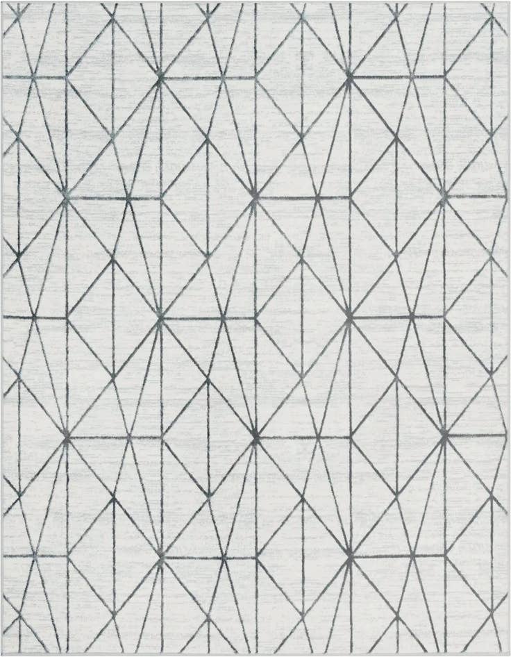 Detail image of 7' x 7' Lattice Trellis Square Rug