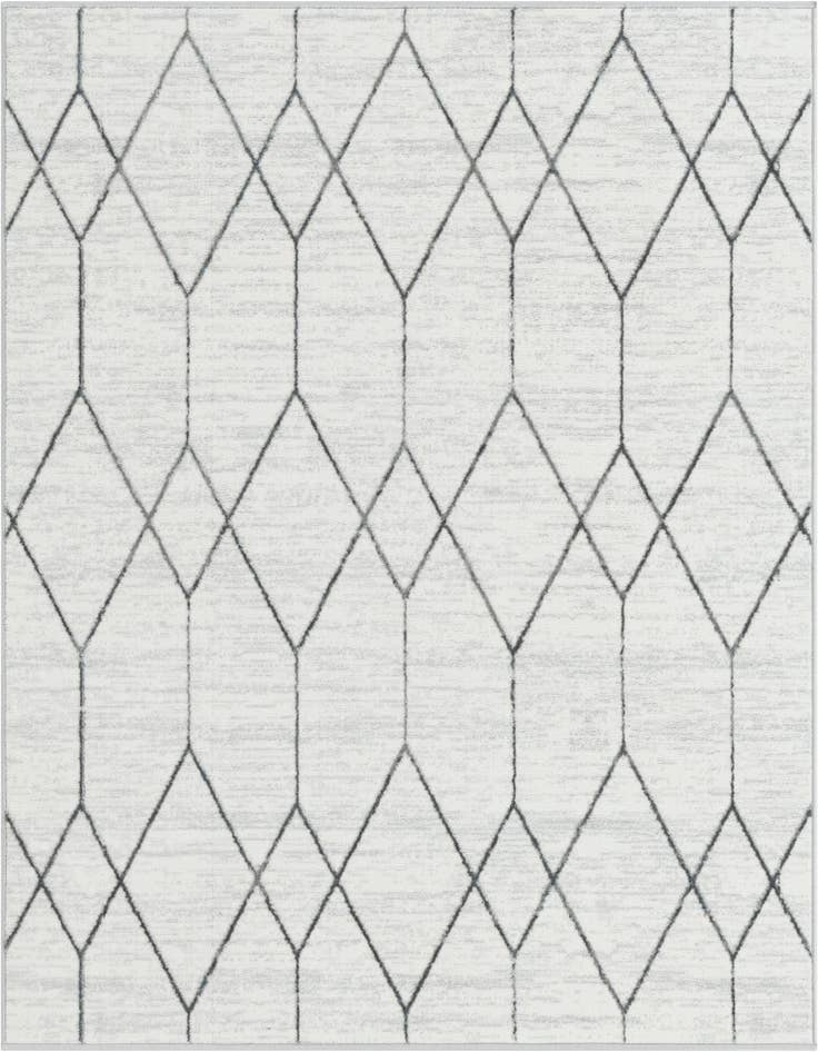Detail image of 5' 3 x 5' 3 Lattice Trellis Square Rug