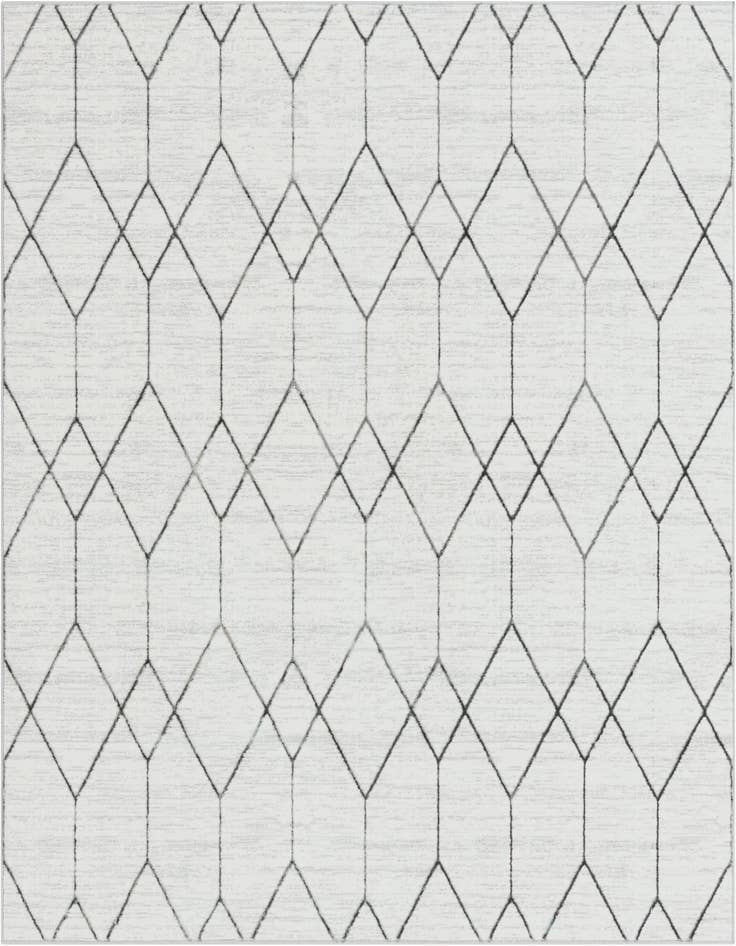 Detail image of 7' x 7' Lattice Trellis Square Rug