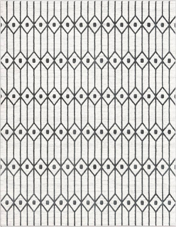 Detail image of 7' x 7' Lattice Trellis Square Rug