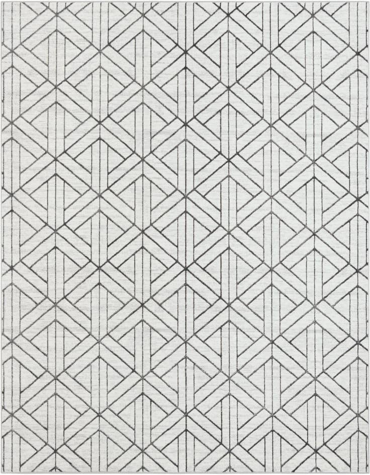 Detail image of 10' x 10' Lattice Trellis Square Rug