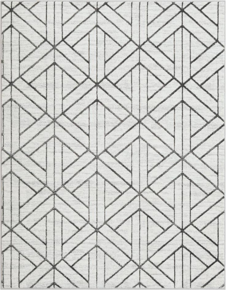 Detail image of 6' x 6' Lattice Trellis Square Rug