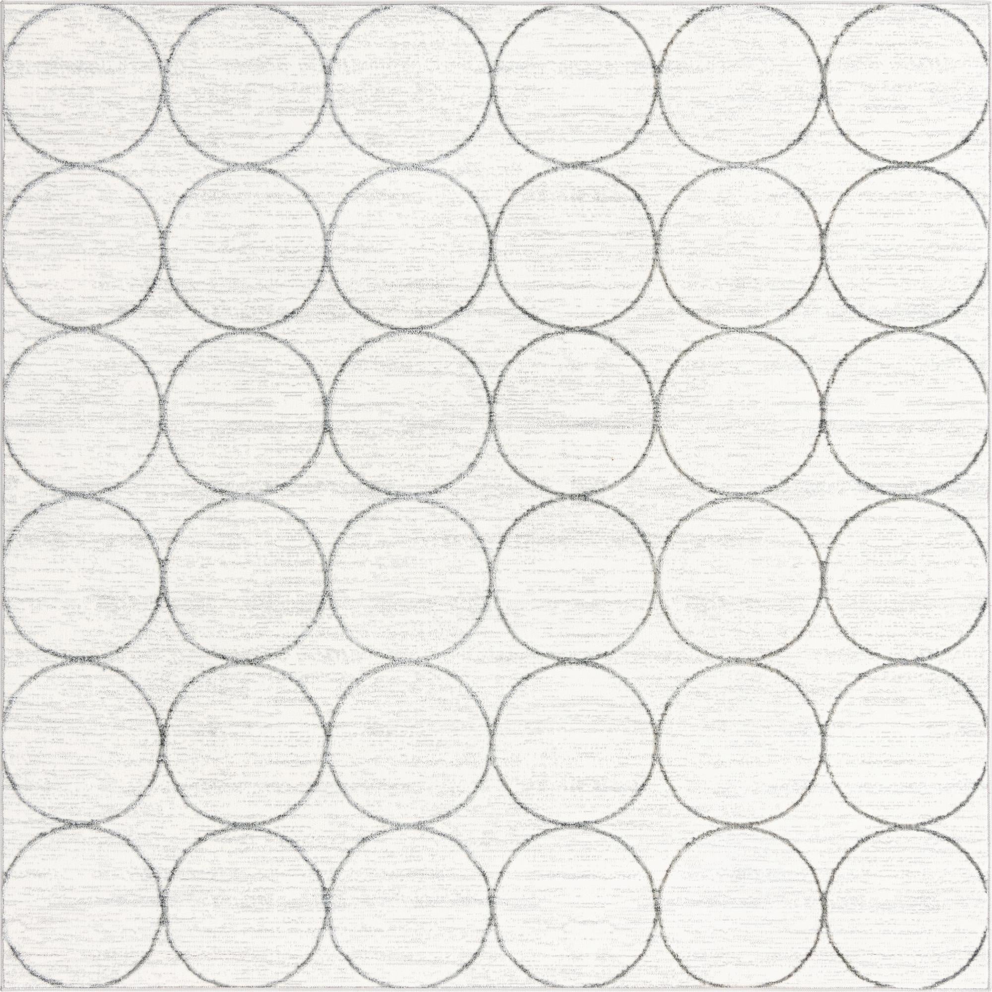 7' x 7' Lattice Trellis Square Rug