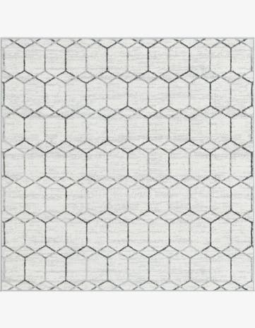 5' 3 x 5' 3 Lattice Trellis Square Rug