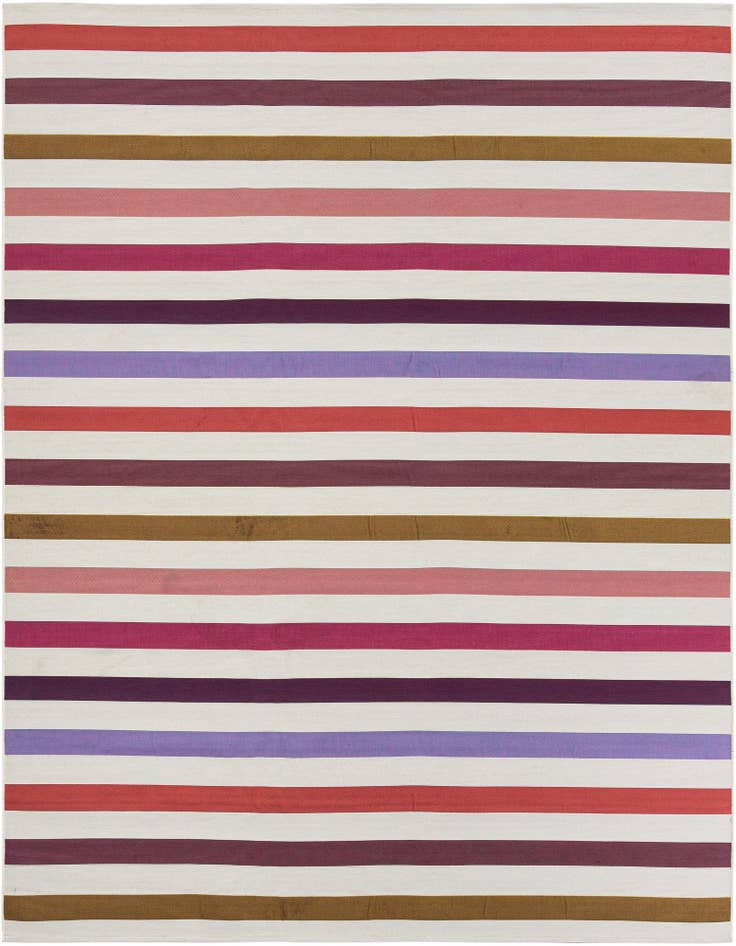 Detail image of 10' x 10' Easy-Clean Ribbon Indoor / Outdoor Square Rug