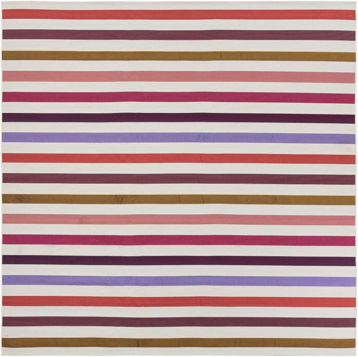 Detail image of 10' x 10' Easy-Clean Ribbon Indoor / Outdoor Square Rug