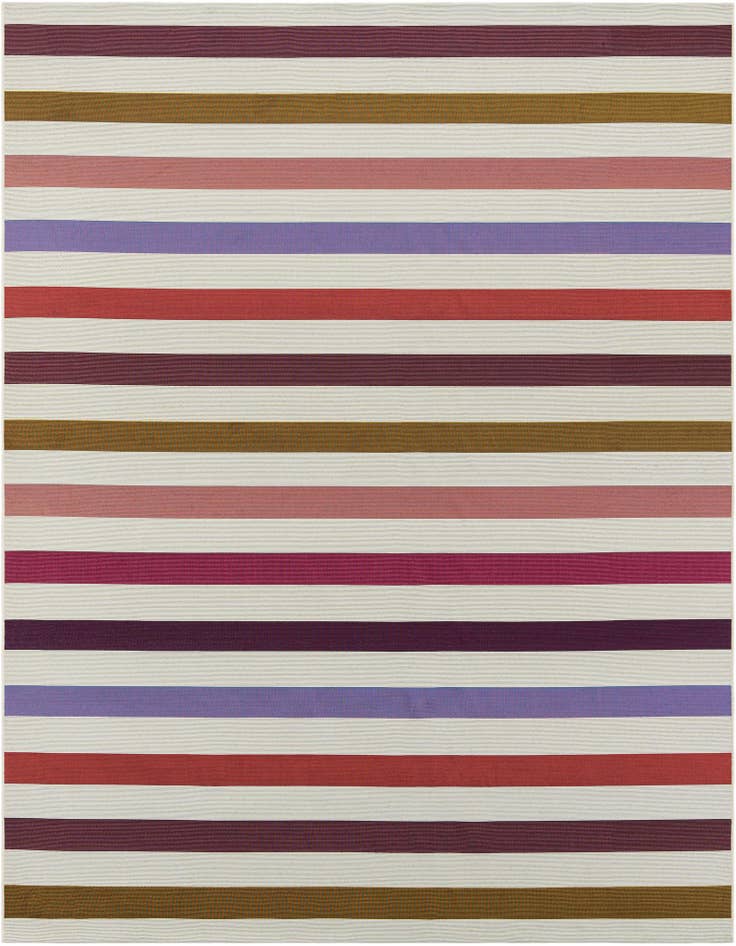 Detail image of 7' 10 x 7' 10 Easy-Clean Ribbon Indoor / Outdoor Square Rug