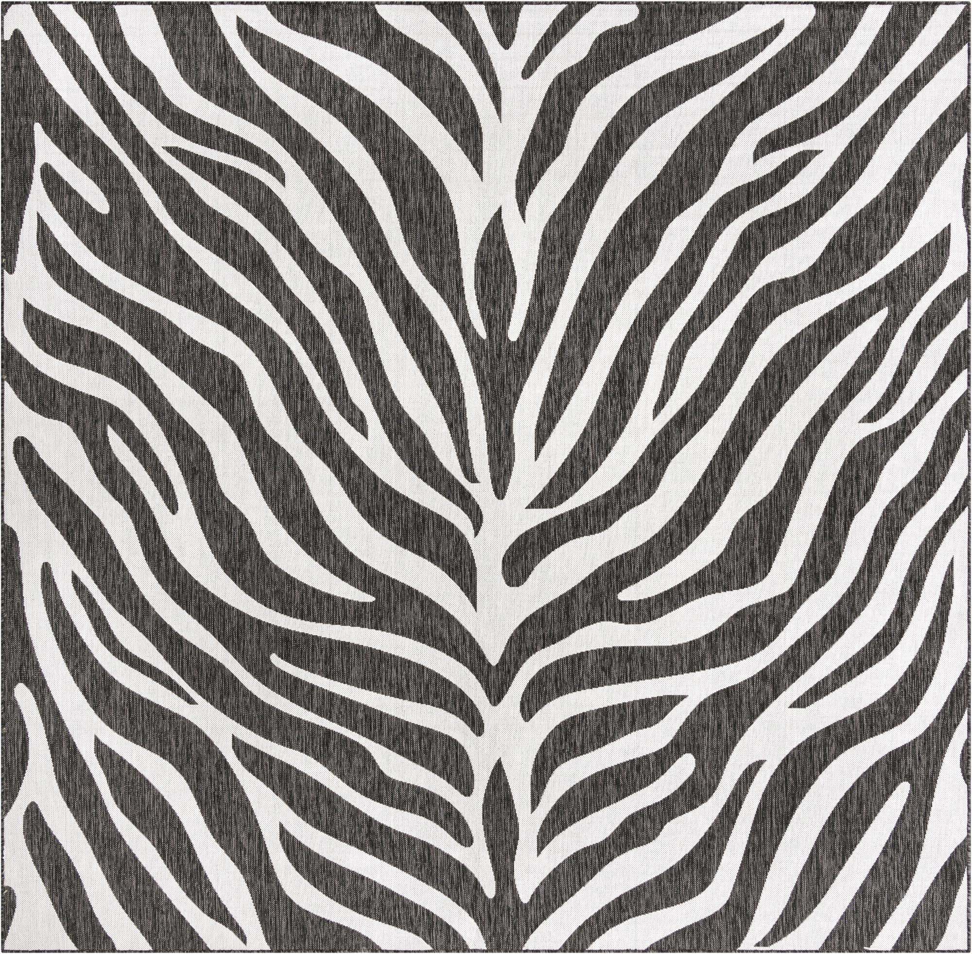 10' x 10'  Washable Safari Indoor / Outdoor Square Rug