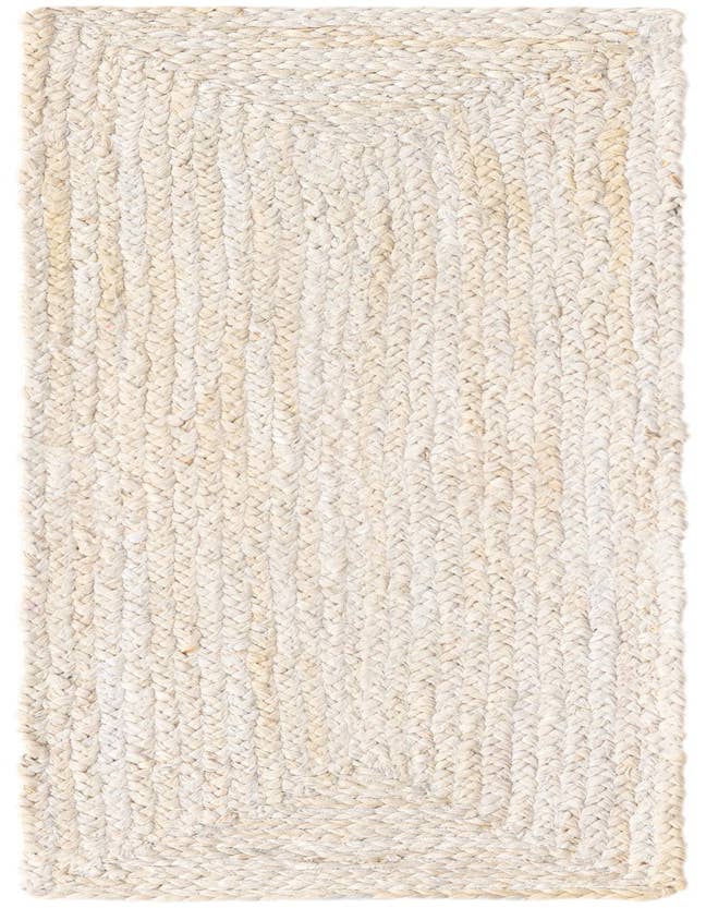 Detail image of 1' 2 x 4' 1  Hand Braided Jute Table Runner Rug