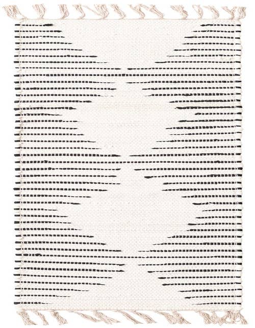 Detail image of 1' 2 x 5' 1 Hand Woven Chindi Cotton Table Runner Rug