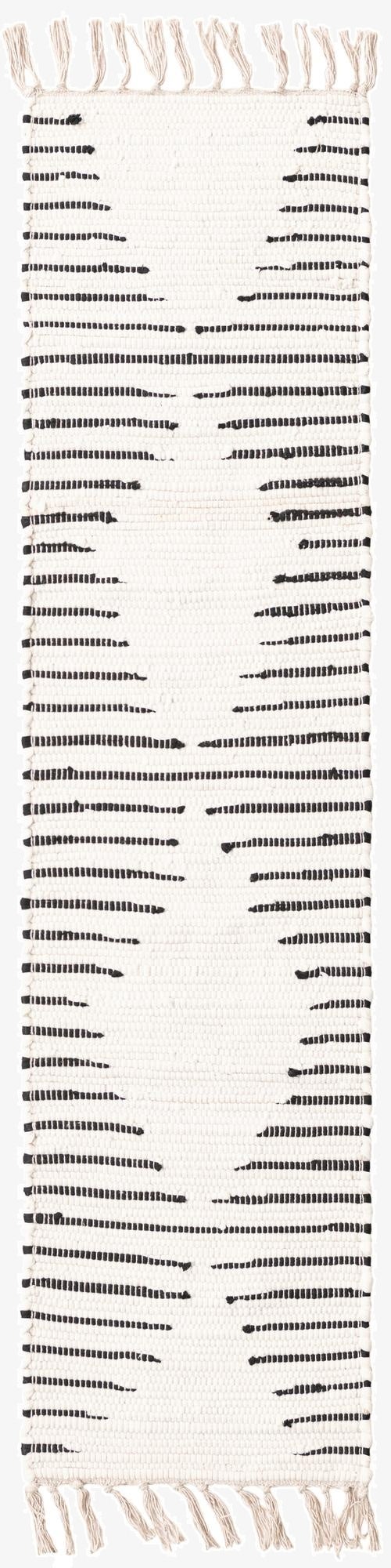 Primary image 1' 2 x 5' 1  Hand Woven Chindi Cotton Table Runner Rug