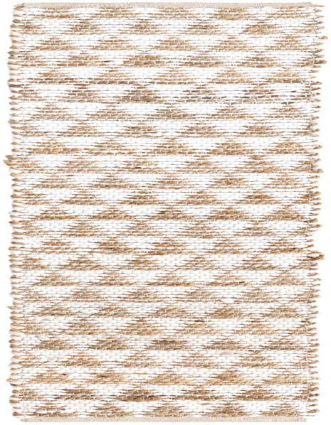 Detail image of 1' 2 x 6' 1 Hand Woven Chindi Jute Table Runner Rug